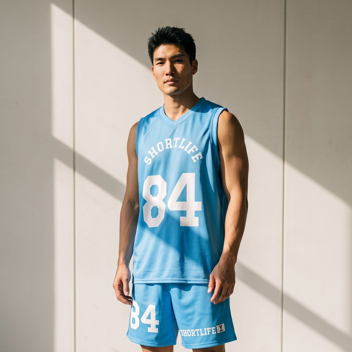 SHORTLIFE SLEEVLES JERSEY BLUE