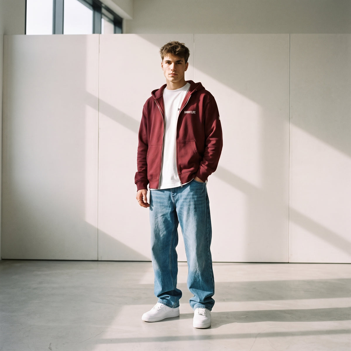 SHORTLIFE OVERSIZED ZIP HOODY