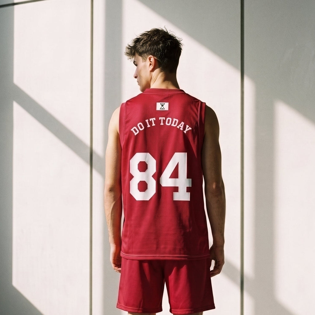 SHORTLIFE SLEEVLES JERSEY RED