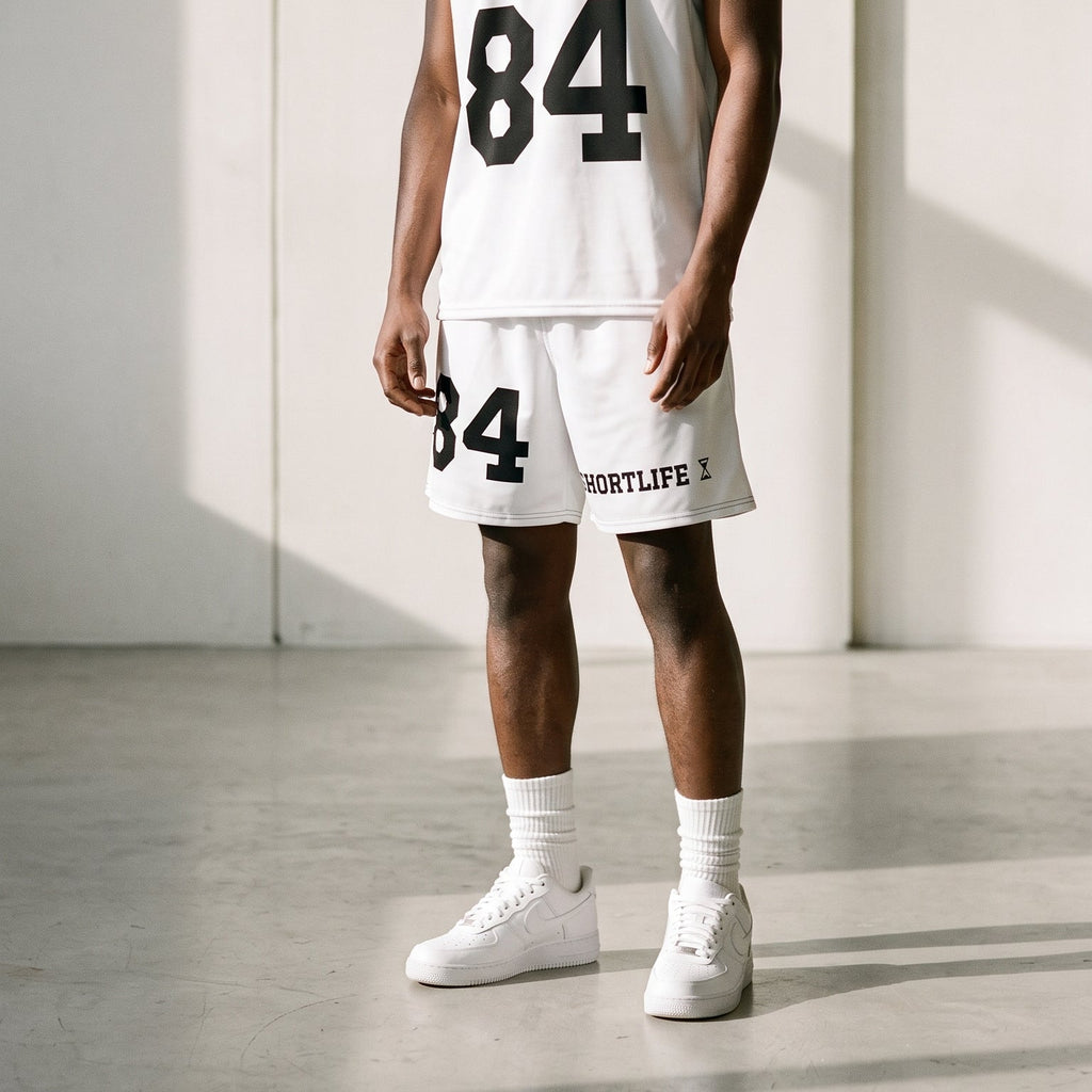 SHORTLIFE BASKETBALL SHORT WHITE