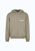 FELPA CORTA ZIP CON CAPPUCCIO